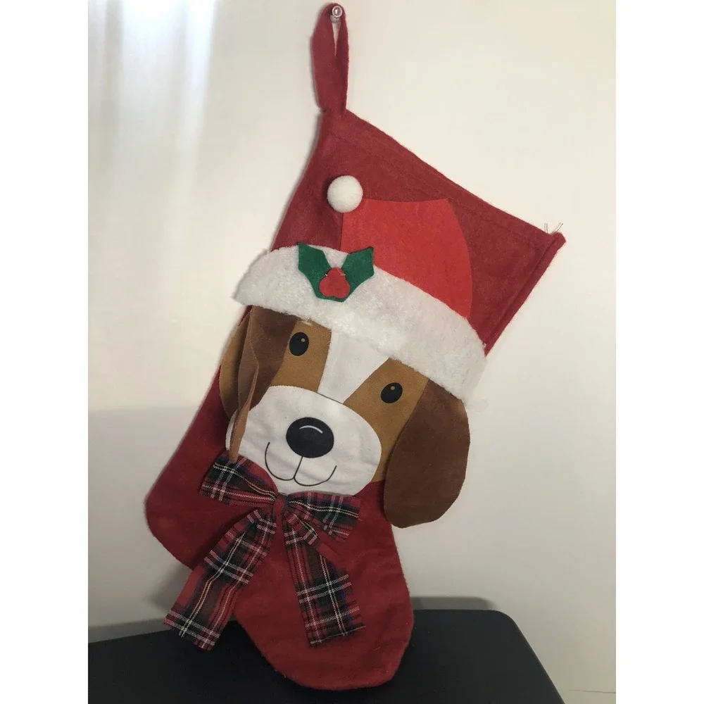 Christmas‎ Felt Stocking Decoration Set of 5 — Holiday Socks Ornaments